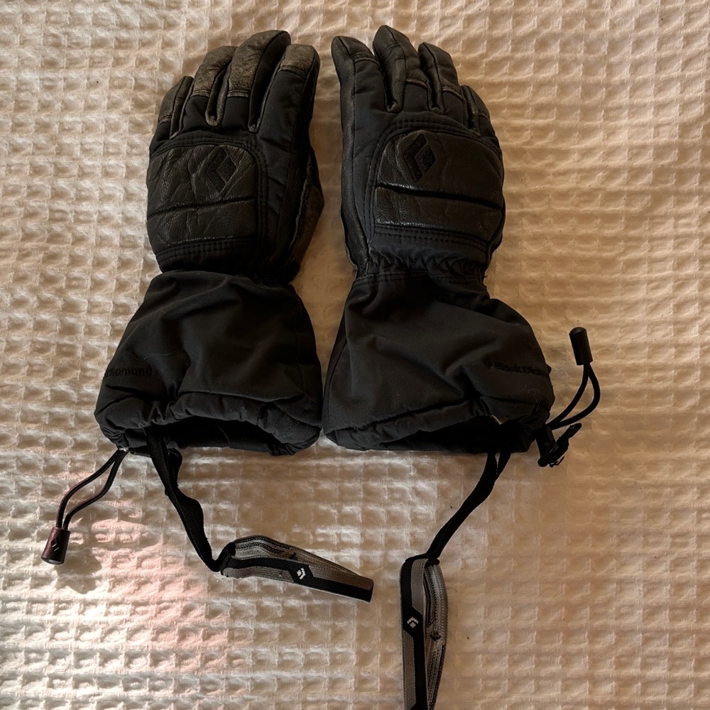 Black Diamond Kids Insulated Black Gloves-Small